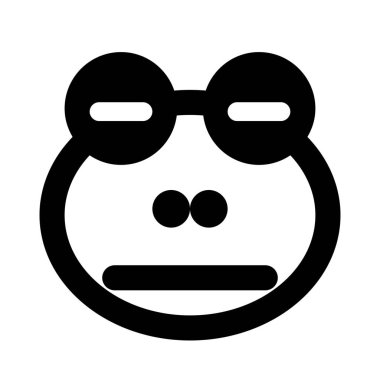 Ağız ifadeli, tarafsız yüz ifadeli üzgün kurbağa.