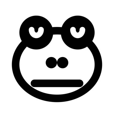 Tarafsız kurbağa yüz ifadesi gözleri kapalı