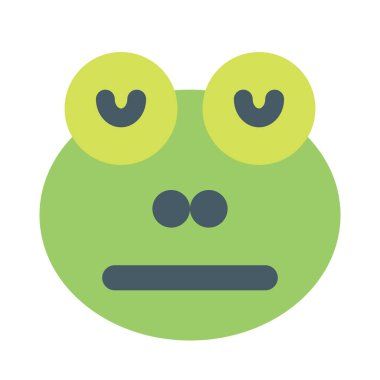 Tarafsız kurbağa yüz ifadesi gözleri kapalı