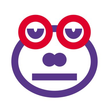 Tarafsız kurbağa yüz ifadesi gözleri kapalı