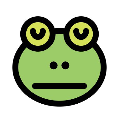 Tarafsız kurbağa yüz ifadesi gözleri kapalı