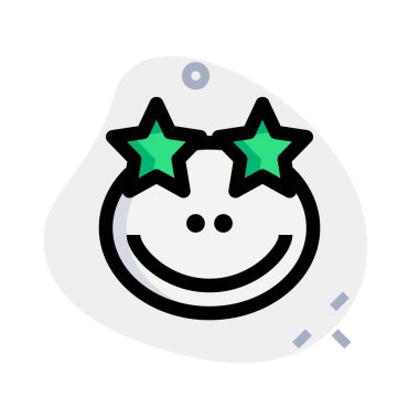 Kurbağa yüz ifadesine takılmış bir yıldız.