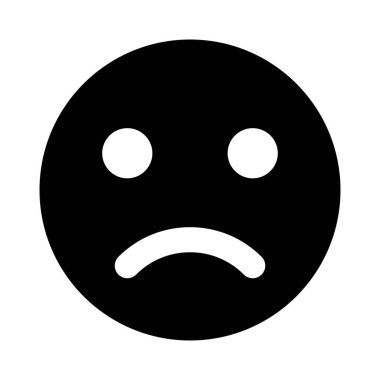 hüzünlü yüz resmi temsili sohbet emojisi