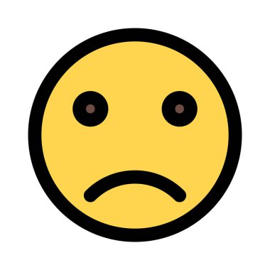 hüzünlü yüz resmi temsili sohbet emojisi