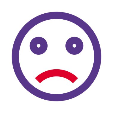 hüzünlü yüz resmi temsili sohbet emojisi