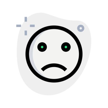 hüzünlü yüz resmi temsili sohbet emojisi