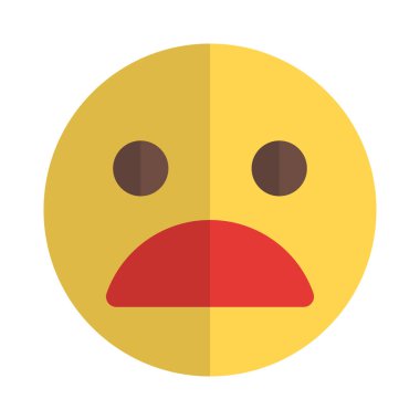 Acı çeken surat ifadesi açık ağızla