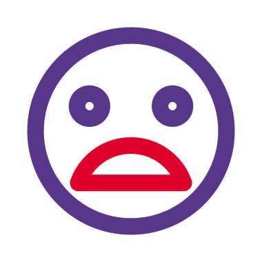 Acı çeken surat ifadesi açık ağızla