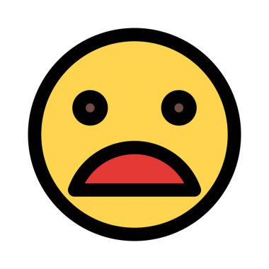 Acı çeken surat ifadesi açık ağızla