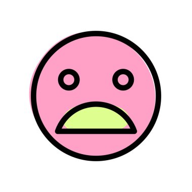 Acı çeken surat ifadesi açık ağızla