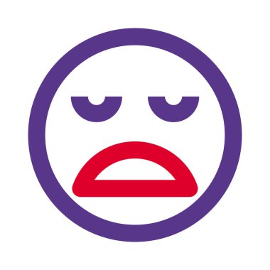 Acı çeken surat ifadesi açık ağızla