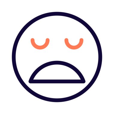 Acı çeken surat ifadesi açık ağızla