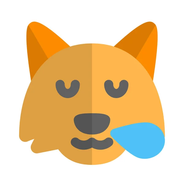Dog Snoring Sweat Drop Nose — ストックベクタ