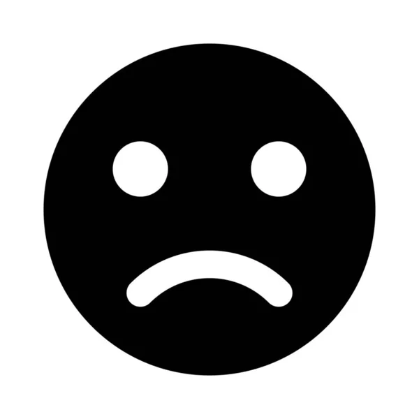 Sad Pained Face Pictorial Representation Chat Emoji — стоковый вектор