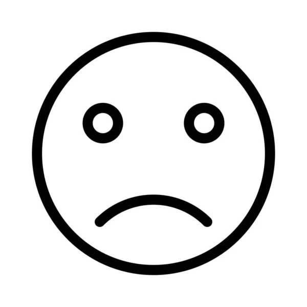 Sad Pained Face Pictorial Representation Chat Emoji — ストックベクタ