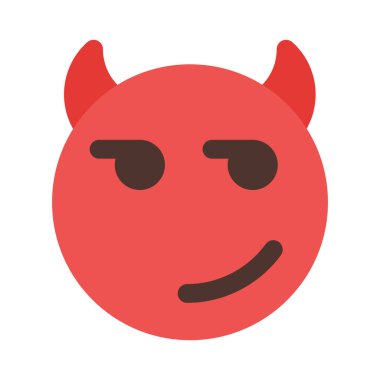 Şeytanın ciddi bakışlarının düşünceli yüz ifadesi.