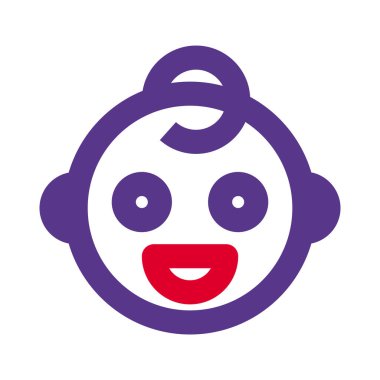 Bebek sırıtırken dişlerini göstermek için yüzünü buruşturuyor