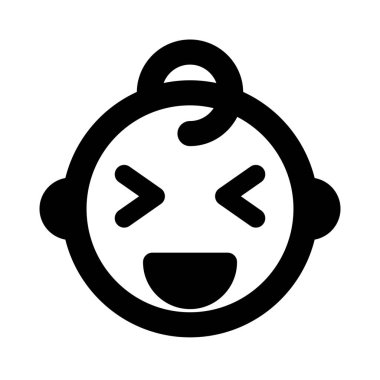 Bebeğim iki gözü kapalı gülümsüyor.