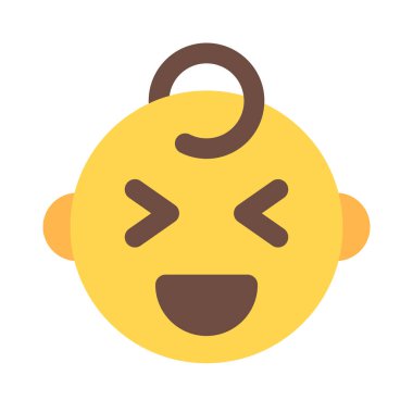 Bebeğim iki gözü kapalı gülümsüyor.