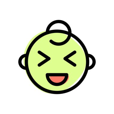 Bebeğim iki gözü kapalı gülümsüyor.