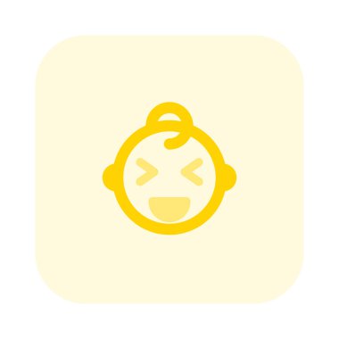 Bebeğim iki gözü kapalı gülümsüyor.