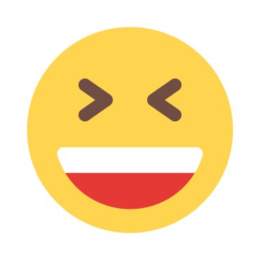 şaşı sırıtan gözler ve açık bir ağız.