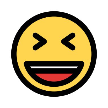 şaşı sırıtan gözler ve açık bir ağız.