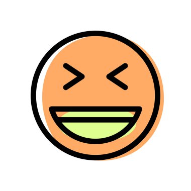 şaşı sırıtan gözler ve açık bir ağız.