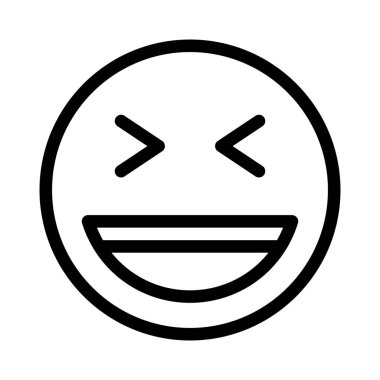 şaşı sırıtan gözler ve açık bir ağız.