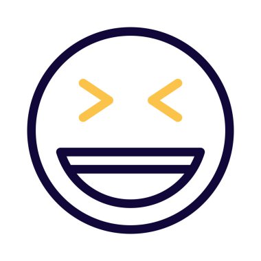 şaşı sırıtan gözler ve açık bir ağız.