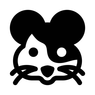 Hamsterlar bir kemirgen popüler küçük ev hayvanları emojiyle yüzleşir