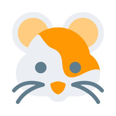 Hamsterlar bir kemirgen popüler küçük ev hayvanları emojiyle yüzleşir