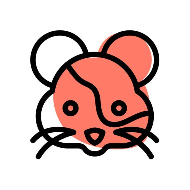 Hamsterlar bir kemirgen popüler küçük ev hayvanları emojiyle yüzleşir