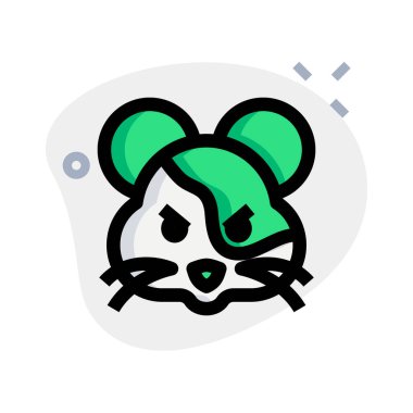 Kuryede paylaşılan suratını buruşturan hamster ifadesi