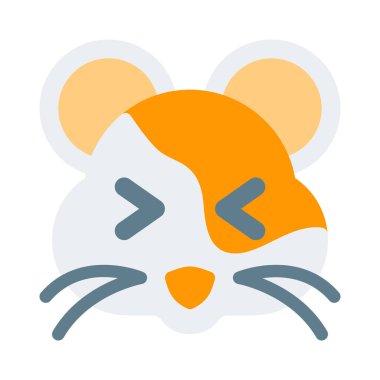 Hamster şaşı ve sırıtan gözler yüz ifadesi.