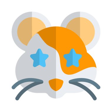 Hamster 'ın gözlerine takılmış bir yıldız.