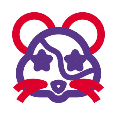 Hamster 'ın gözlerine takılmış bir yıldız.