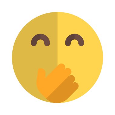 Yüzünde utangaç bir ifade var.