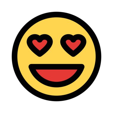 gülümseyen kalp gözlerinin resimsel temsili