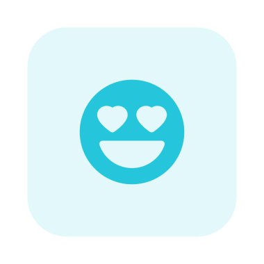 gülümseyen kalp gözlerinin resimsel temsili