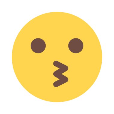 Öpüşme yüz ifadesi. Gözleri açık.