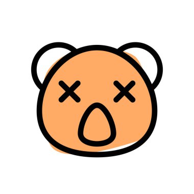 Koala nötr sahnede gözleri kapalı