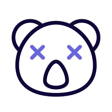 Koala nötr sahnede gözleri kapalı