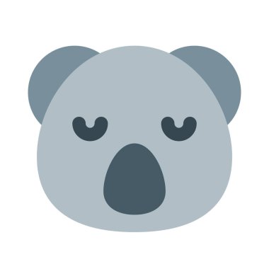 Sohbet için üzgün surat resimli koala emojisi