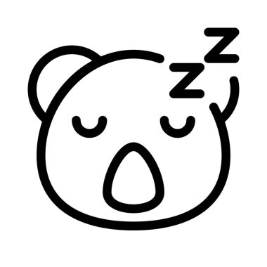İnternette paylaşılan emoji resimli Uykucu Koala