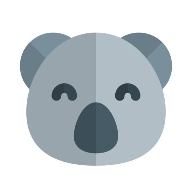 Gülen koala suratlı mutlu gözler kapalı emoji
