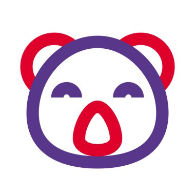 Gülen koala suratlı mutlu gözler kapalı emoji