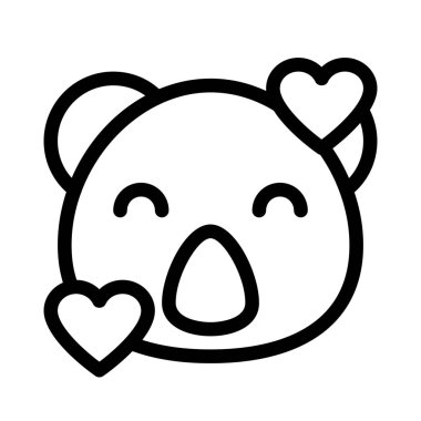 Koala ve kalp yüz ifadeleri etrafında dönüyor.