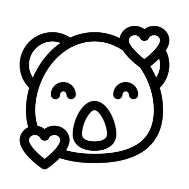 Koala ve kalp yüz ifadeleri etrafında dönüyor.