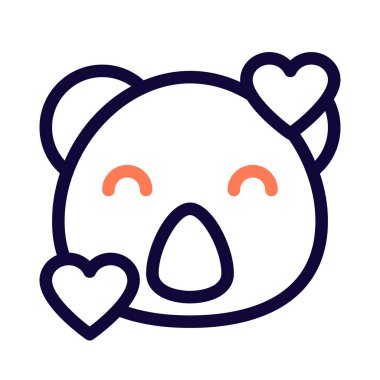 Koala ve kalp yüz ifadeleri etrafında dönüyor.